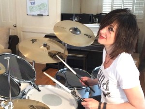Michelle Sandlin on Drums