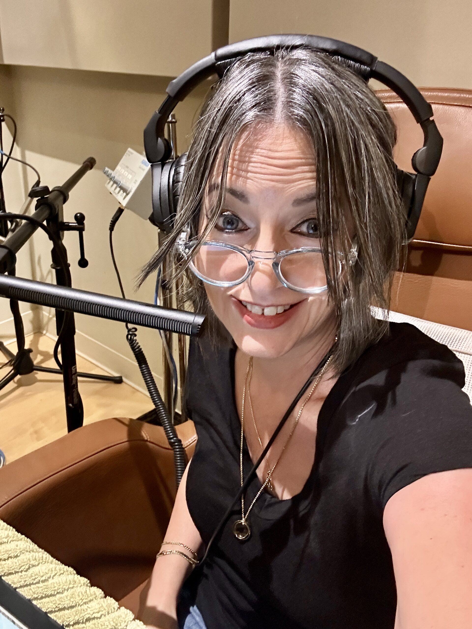 Behind the scenes recording of the Audiobook for Cancer Don’t Care